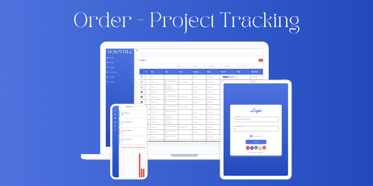 Aksoyhlc Order Project Tracking
